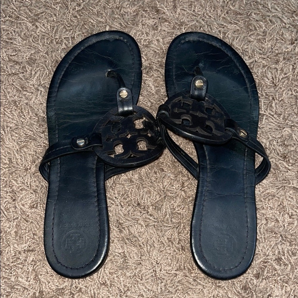 Tory Burch black miller sandals